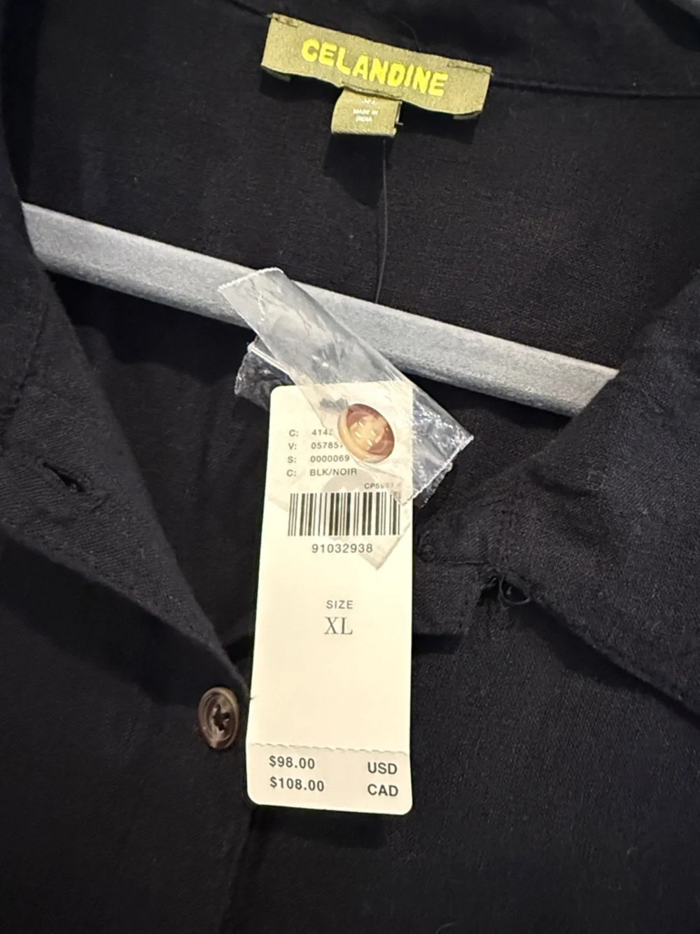 By Anthropologie Short-Sleeve Collared
Linen Romper - Picture 6 of 8